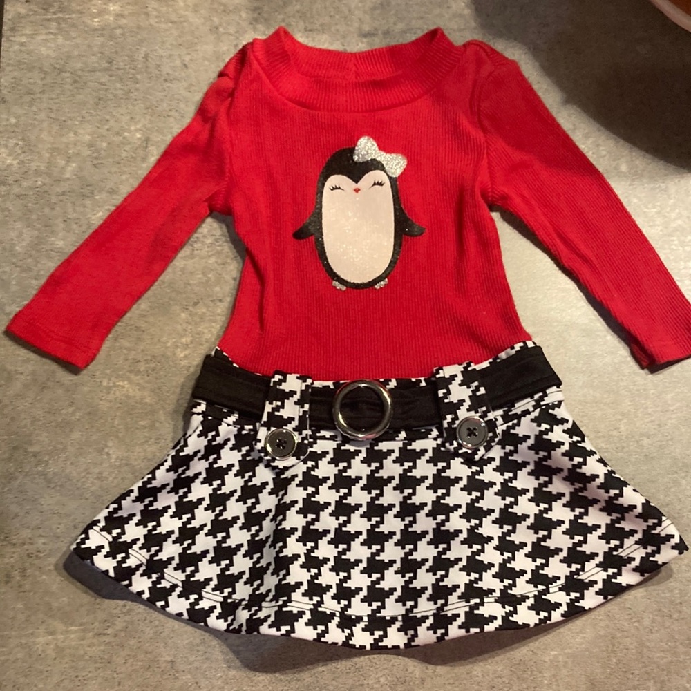 Wonder kids 12 month old Christmas penguin dress